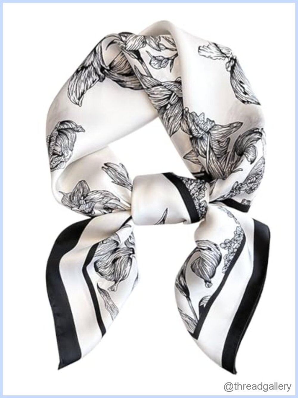 Satin Bandana Head Scarf Lightweight Fashion Wrap Neck Hair Accessory